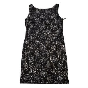 NEW Robert Louis Black Sparkle Sequin Sheath Dress 12